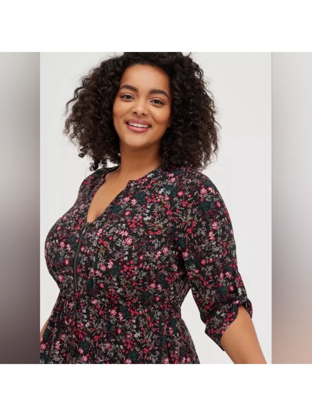 Torrid Babydoll Stretch Challis Tunic